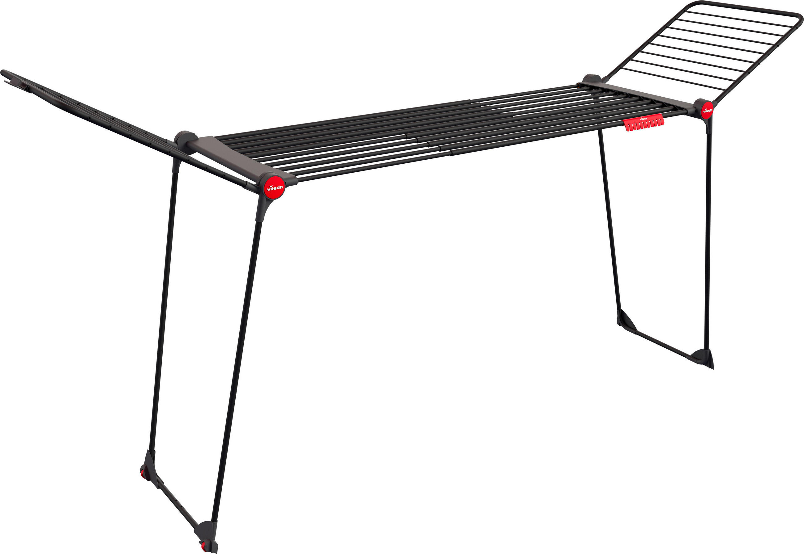 SUŠIAK NA BIELIZEŇ - čierna, Basics, kov (216-304/128/56cm) - Vileda