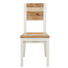 STUHL Akazie massiv Braun, Weiß - Braun/Weiß, LIFESTYLE, Holz (59/98/46,5cm) - LANDSCAPE