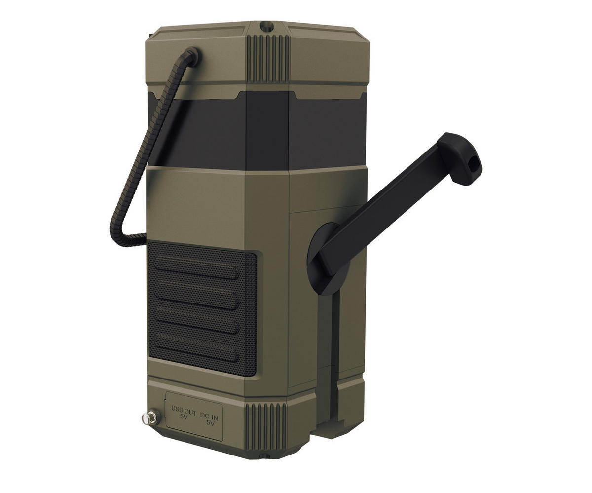 NOUZOVÉ LED SVÍTIDLO - černá/olivově zelená, Basics, plast (9/9/20cm) - Mican