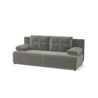 SCHLAFSOFA Flachgewebe Taupe  - Taupe/Schwarz, Design, Kunststoff/Textil (200/88/86cm) - MID.YOU