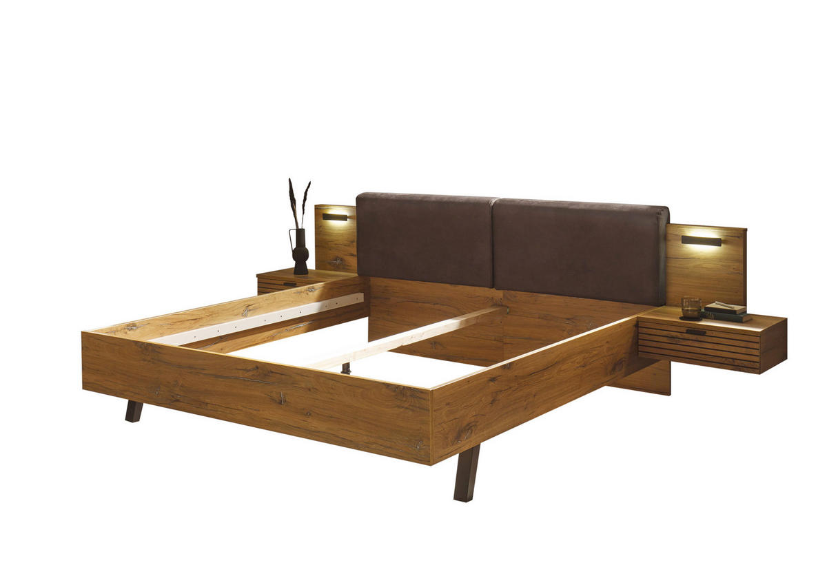 ZOSTAVA S POSTEĽOU, 180/200 cm, farba duba - farba duba, Modern, kompozitné drevo (180/200cm) - Carryhome