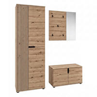 GARDEROBE 3-teilig  in 160/191/37 cm  - Eiche Artisan, Design, Holzwerkstoff (160/191/37cm) - MID.YOU
