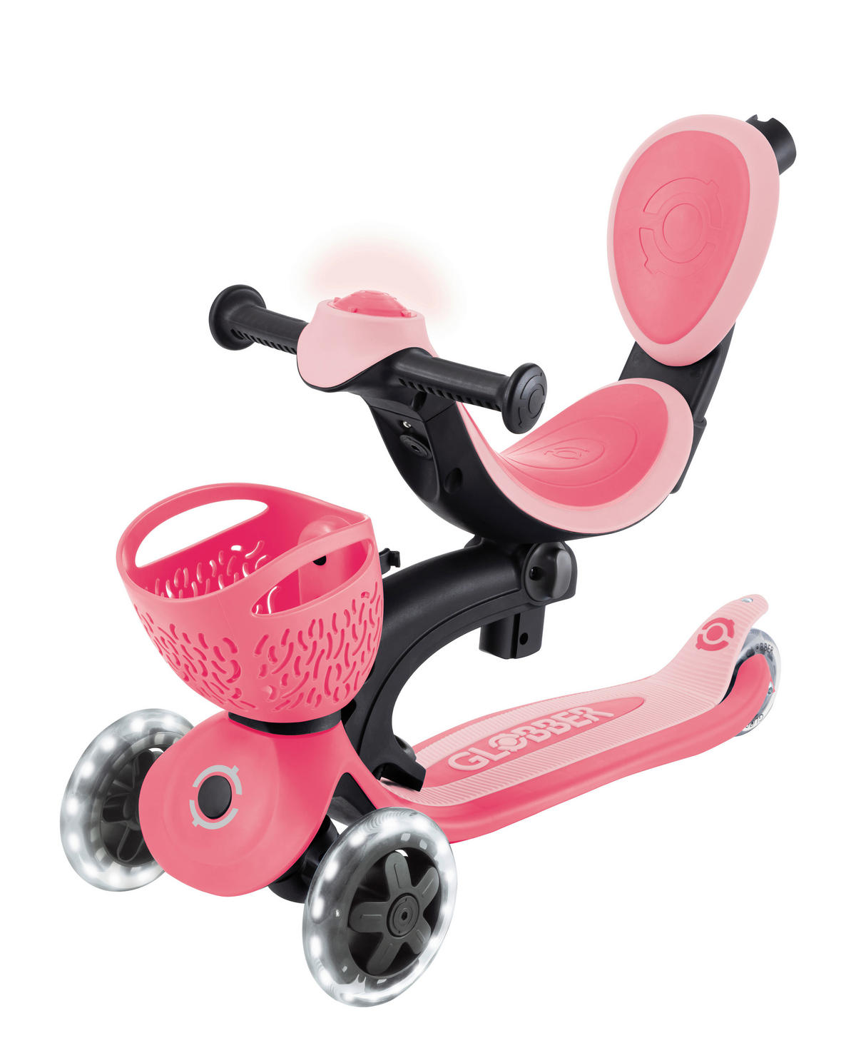 LAUFRAD GO-UP BABY 360 LIGHT 3IN1  - Pink/Rosa, LIFESTYLE, Kunststoff (75/29,5/102,5cm) - GLOBBER