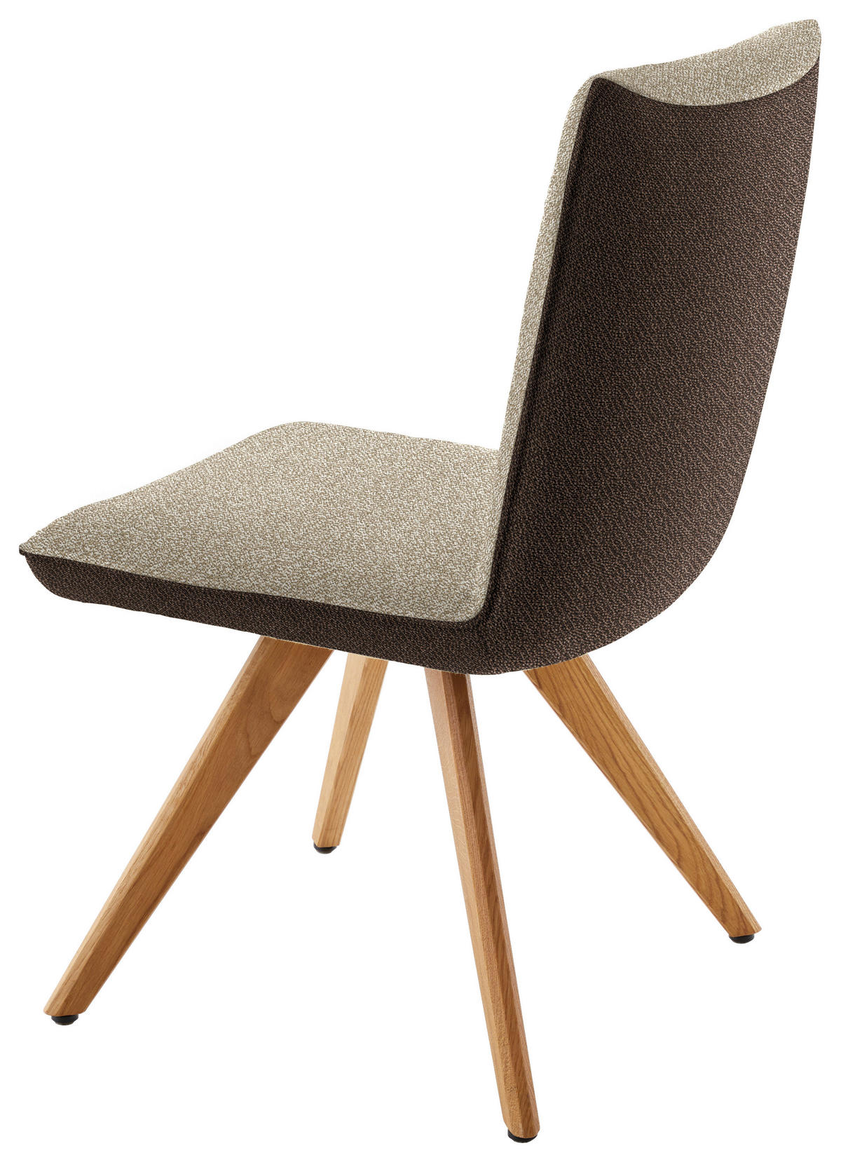 STUHL  in Flachgewebe  - Eichefarben/Beige, Design, Holz/Textil (48/91/63cm) - Koinor