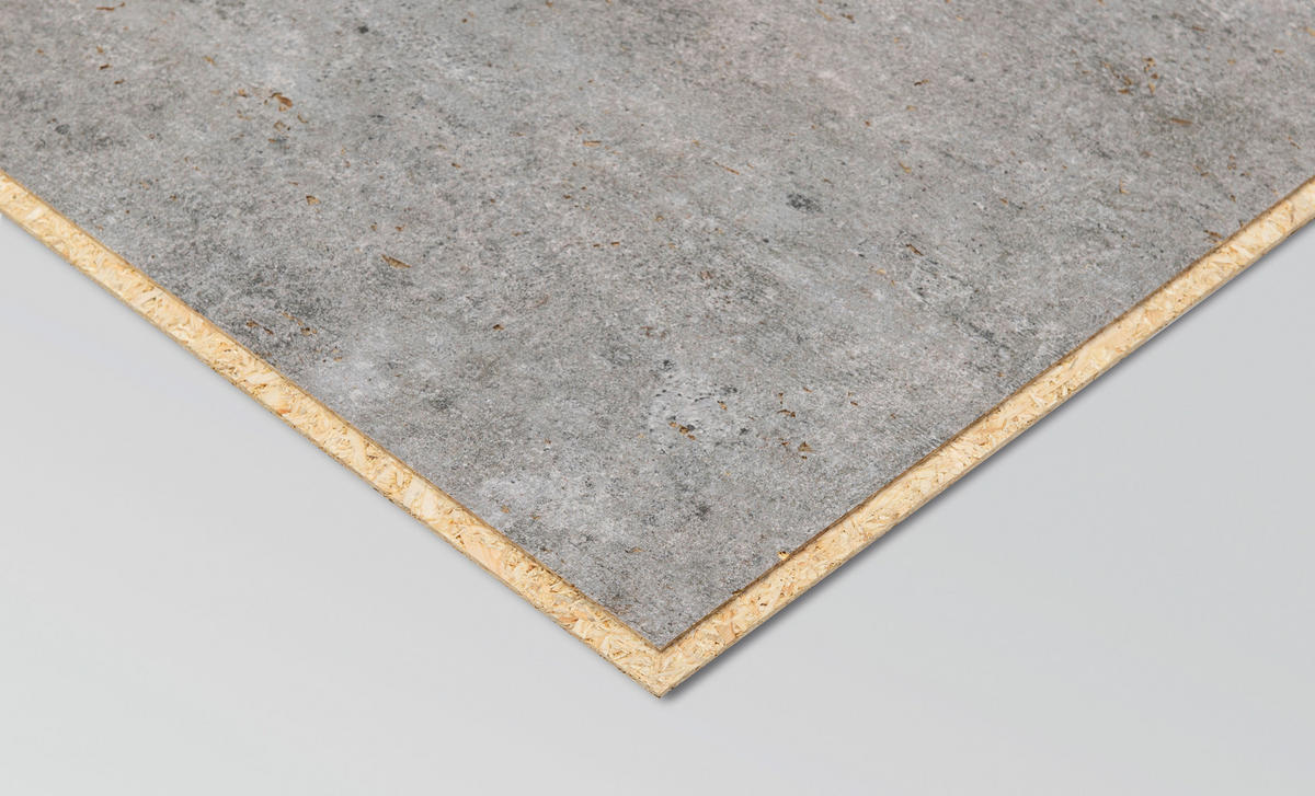 DECOWALL ROVIGO BETON 3 Stück  - Grau, KONVENTIONELL, Holzwerkstoff (125/66/1.2cm) - Egger Holzwerkstoffe