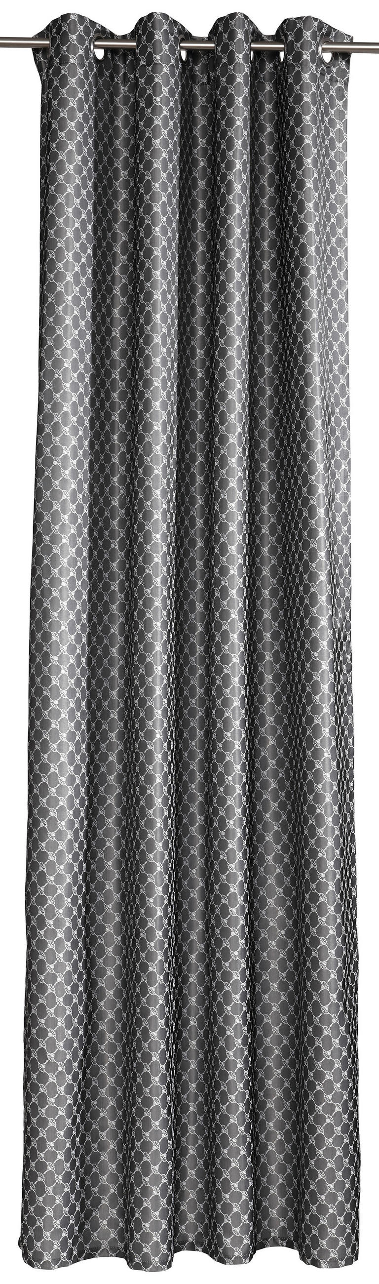 ZÁVES S OČKAMI, nepriehľadné, 140/250 cm - sivá, Design, textil (140/250cm) - Joop!
