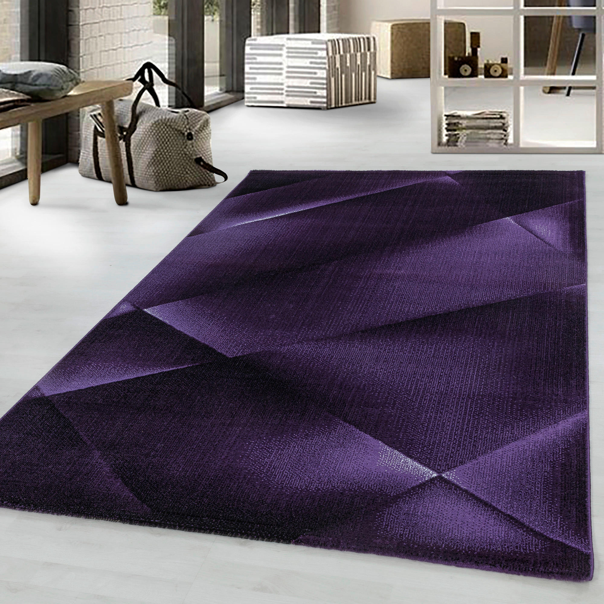 LÖPARE 80/250 cm COSTA 3527 LILA  - lila, Design, textil (80/250cm)