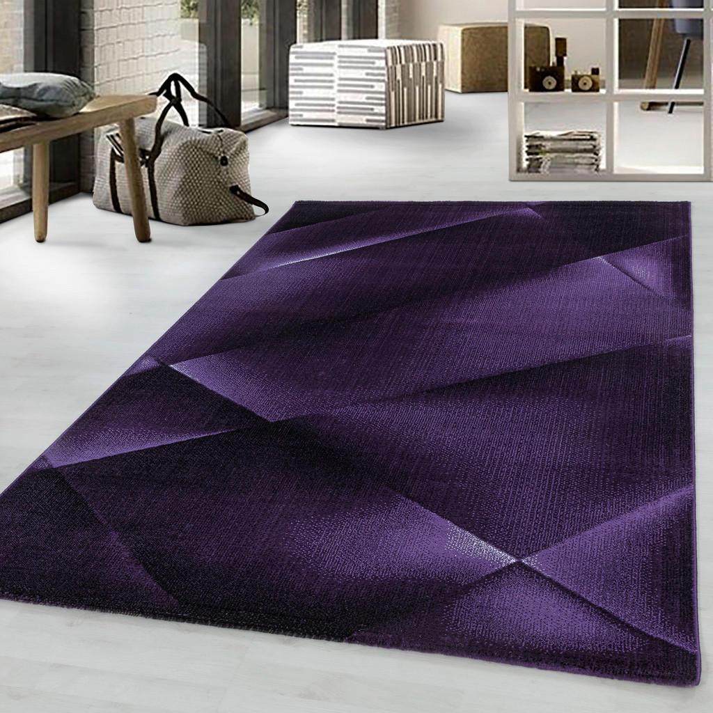 Thumbnail - Xxxl Läufer Costa 3527 Lila, Lila, Textil, Abstraktes, rechteckig, 80x250 cm, Oeko-Tex® Standard 100, für Fußbodenheizun...