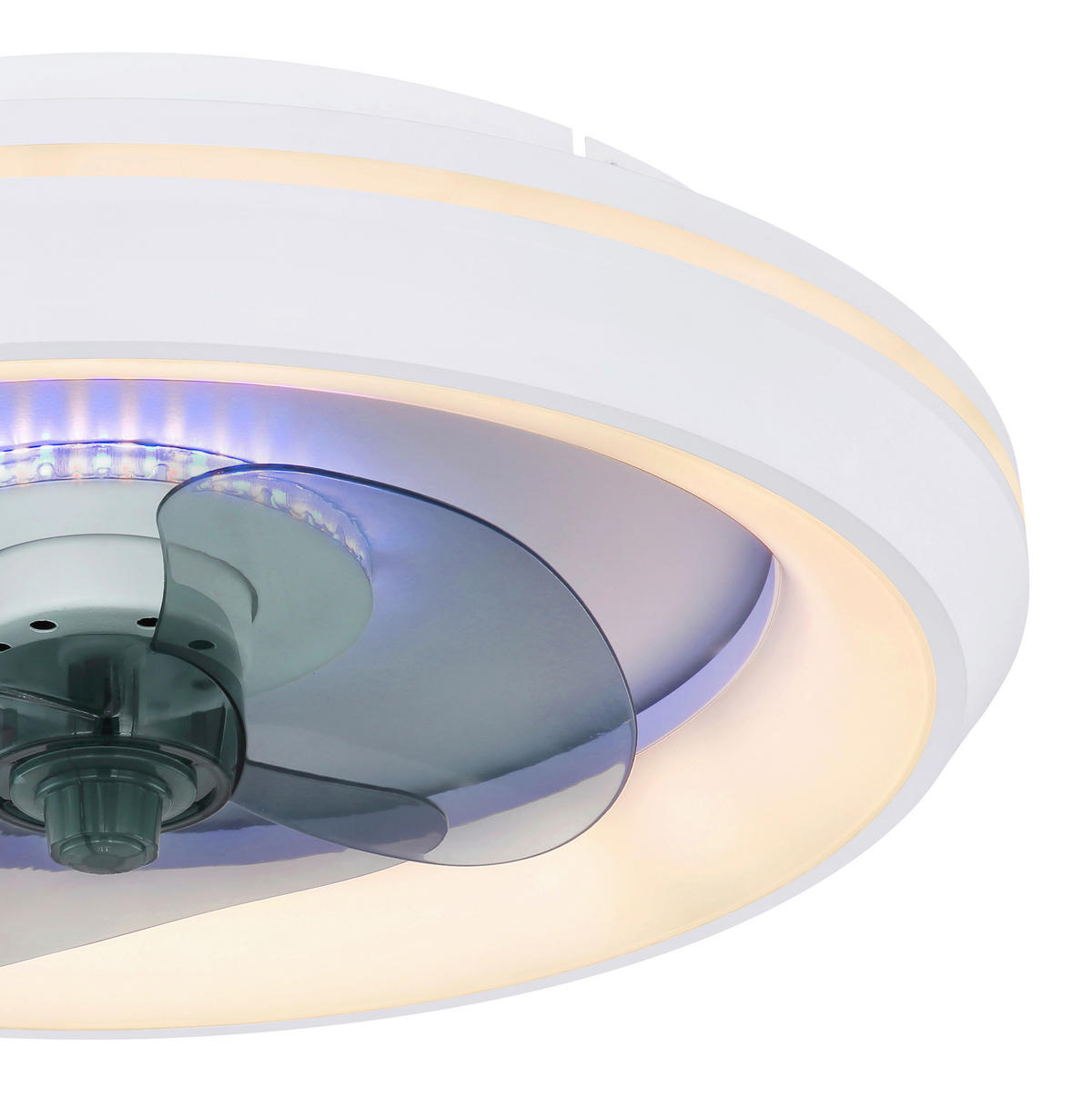 STROPNI VENTILATOR   //2700-6500 K// - siva/bela, Basics, kovina/umetna masa (45/13cm) - Globo