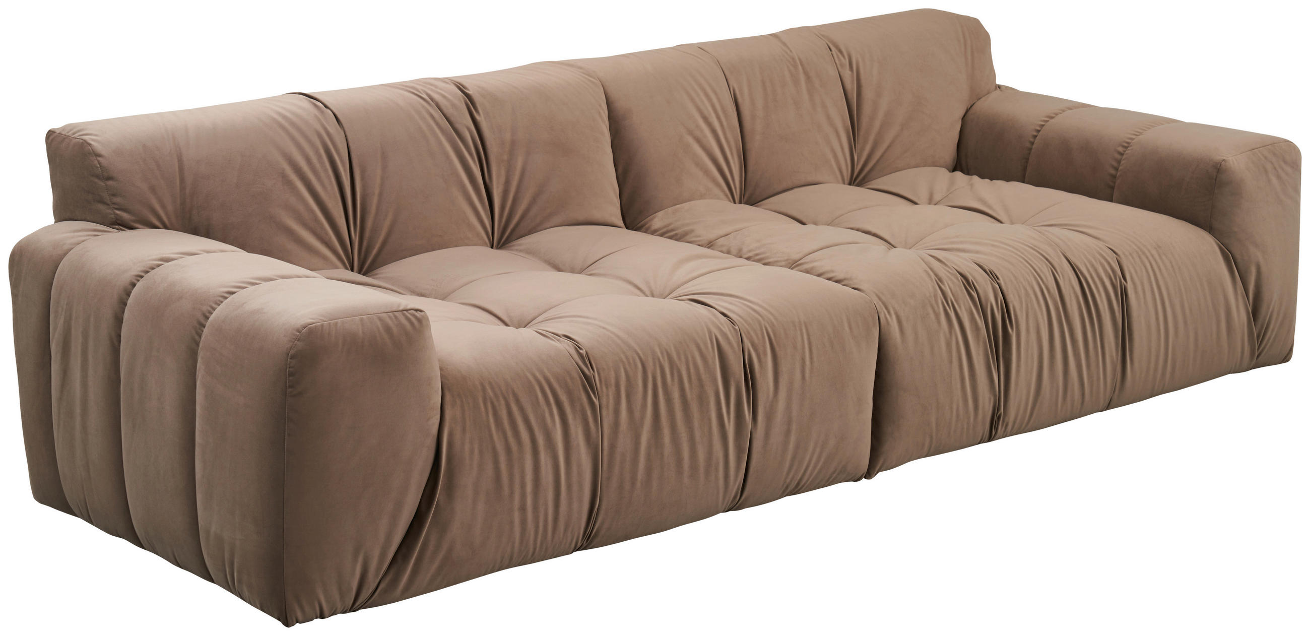 SOFFA i brun  - brun, Design, trä/textil (286/77/116cm) - Novel