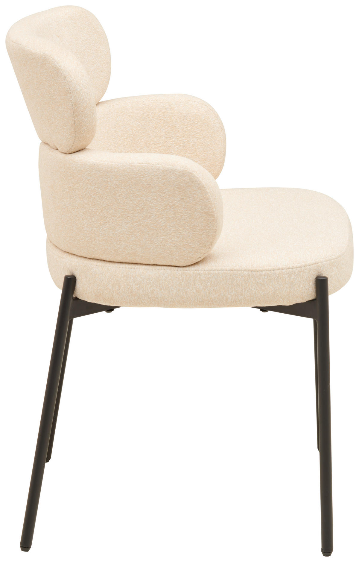 ŽIDLE S PODRUČKAMI, železo, tkaná látka, světle žlutá - černá/světle žlutá, Moderní, kov/textil (52/80/56cm) - MID.YOU