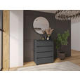 KOMMODE  in 80/103/48 cm  - Anthrazit, Design, Holzwerkstoff/Kunststoff (80/103/48cm) - Carryhome
