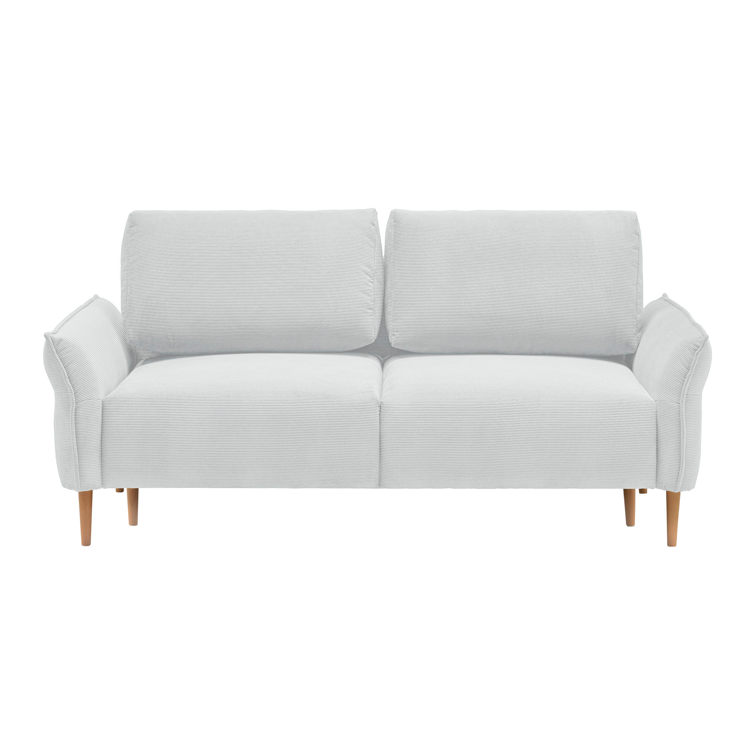 3-SITS SOFFA i manchester silver  - silver/naturfärgad, Modern, trä/textil (183/85/92cm) - MID.YOU