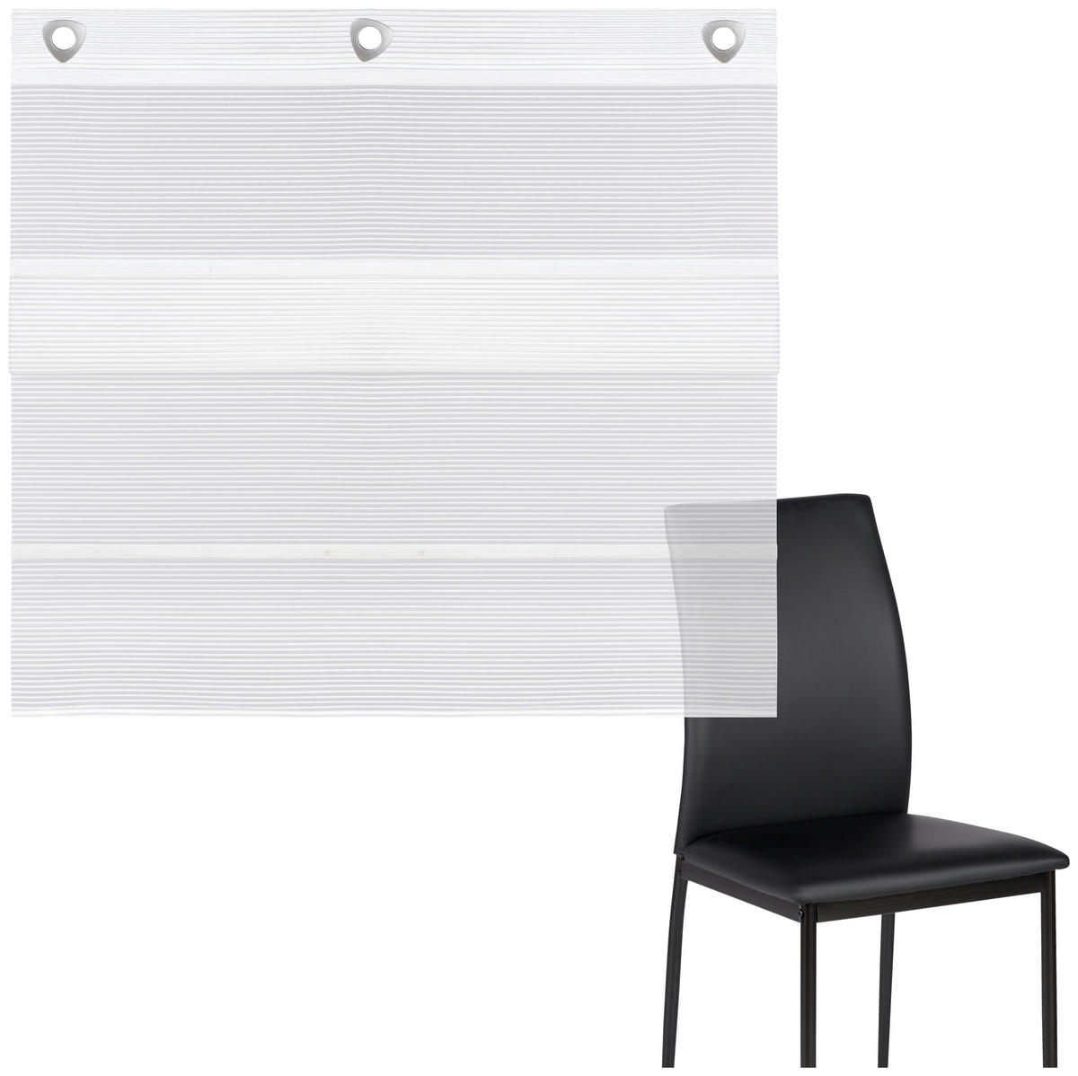 MAGNETROLLO  halbtransparent  60/130 cm    - Perlmutt, Basics, Textil (60/130cm) - Novel