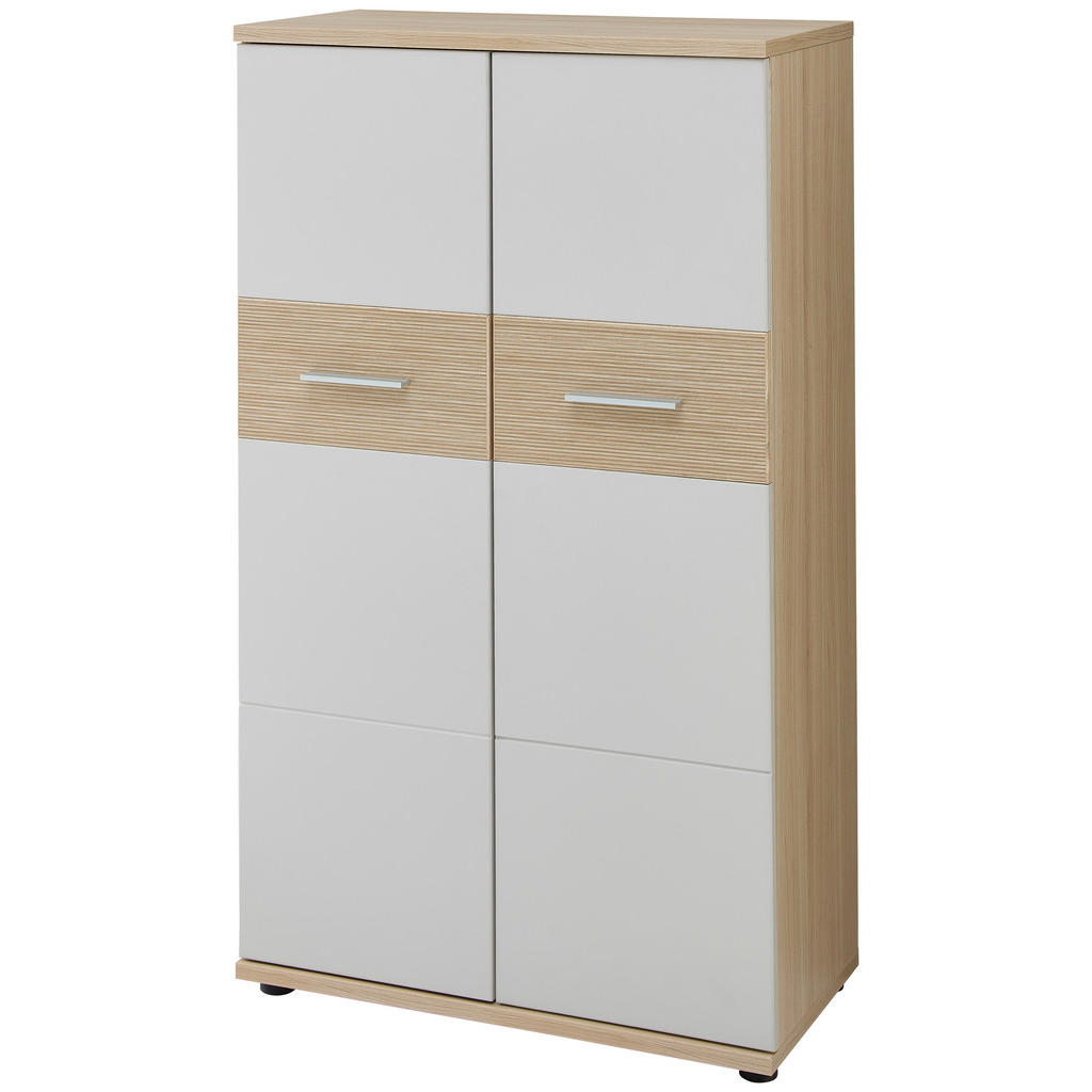 Thumbnail - Stylife Highboard, Eiche, Kaschmir, Holzwerkstoff, 3 Fächer, 75x129x38 cm, Beimöbel erhältlich, stehend, Wohnzimmer, Kom...