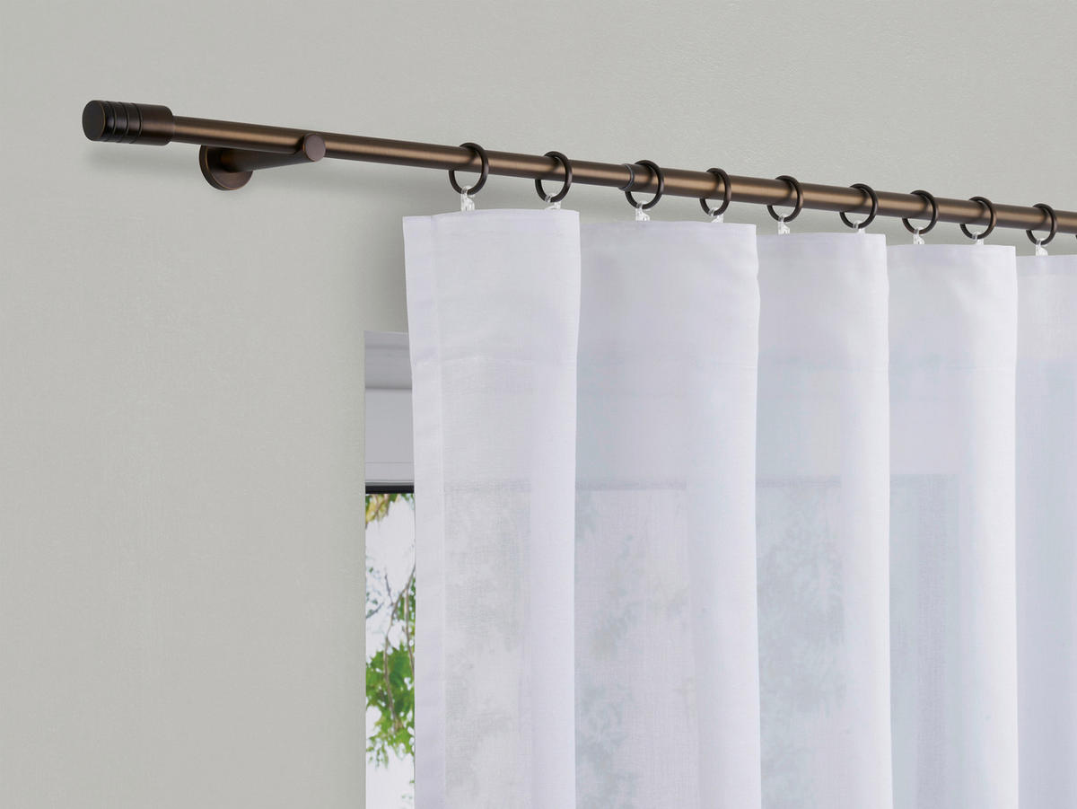 VORHANGSTANGENSET 210 cm  - Bronzefarben, Basics, Metall (210cm)