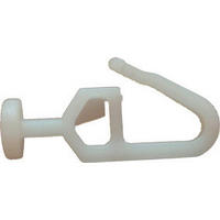 KVAČICA ZA ZAVJESE bijela   - bijela, Basics, plastika (0,7/2,6/0,9cm)