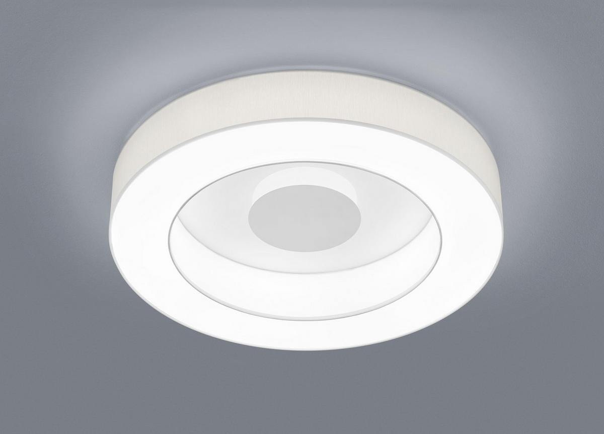 LED-DECKENLEUCHTE Lomo 65/10 cm   - Weiß, Design, Metall (65/10cm) - Helestra