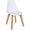 DETSKÁ STOLIČKA biela, farba buka - farba buka/biela, Trend, drevo/plast (31/57/38cm) - My Baby Lou