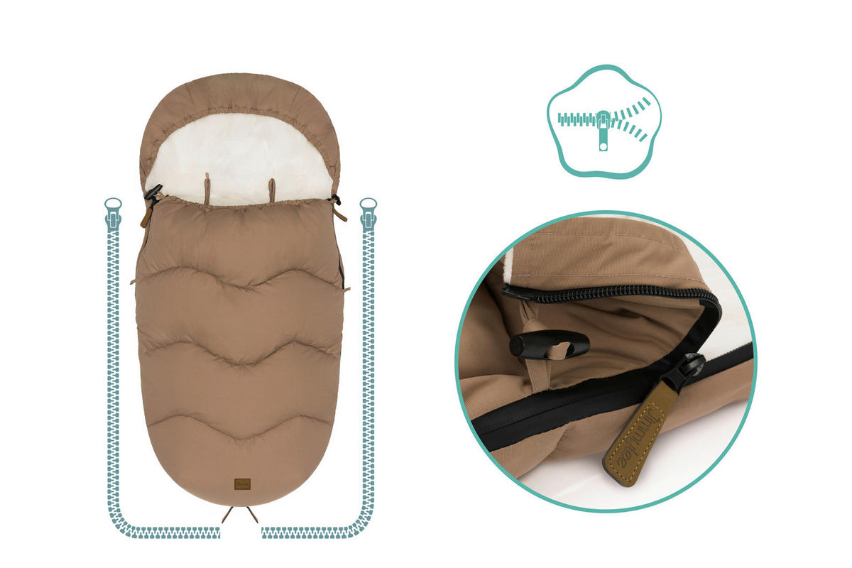 FUßSACK Ogre  - Braun, Basics, Kunststoff/Textil (53/105cm)