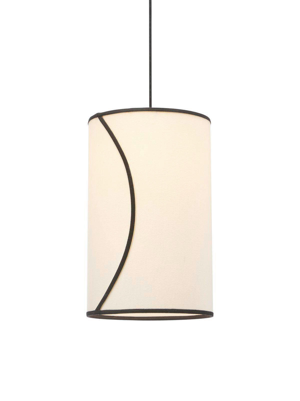 ZÁVESNÉ SVIETIDLO, 25/40 cm  - biela, Basics, textil (25/40cm)