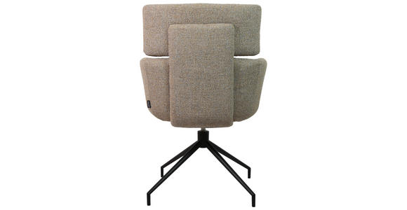 ARMLEHNSTUHL  in Eisen Webstoff  - Schwarz/Grau, Design, Textil/Metall (62/92/65cm) - Dieter Knoll