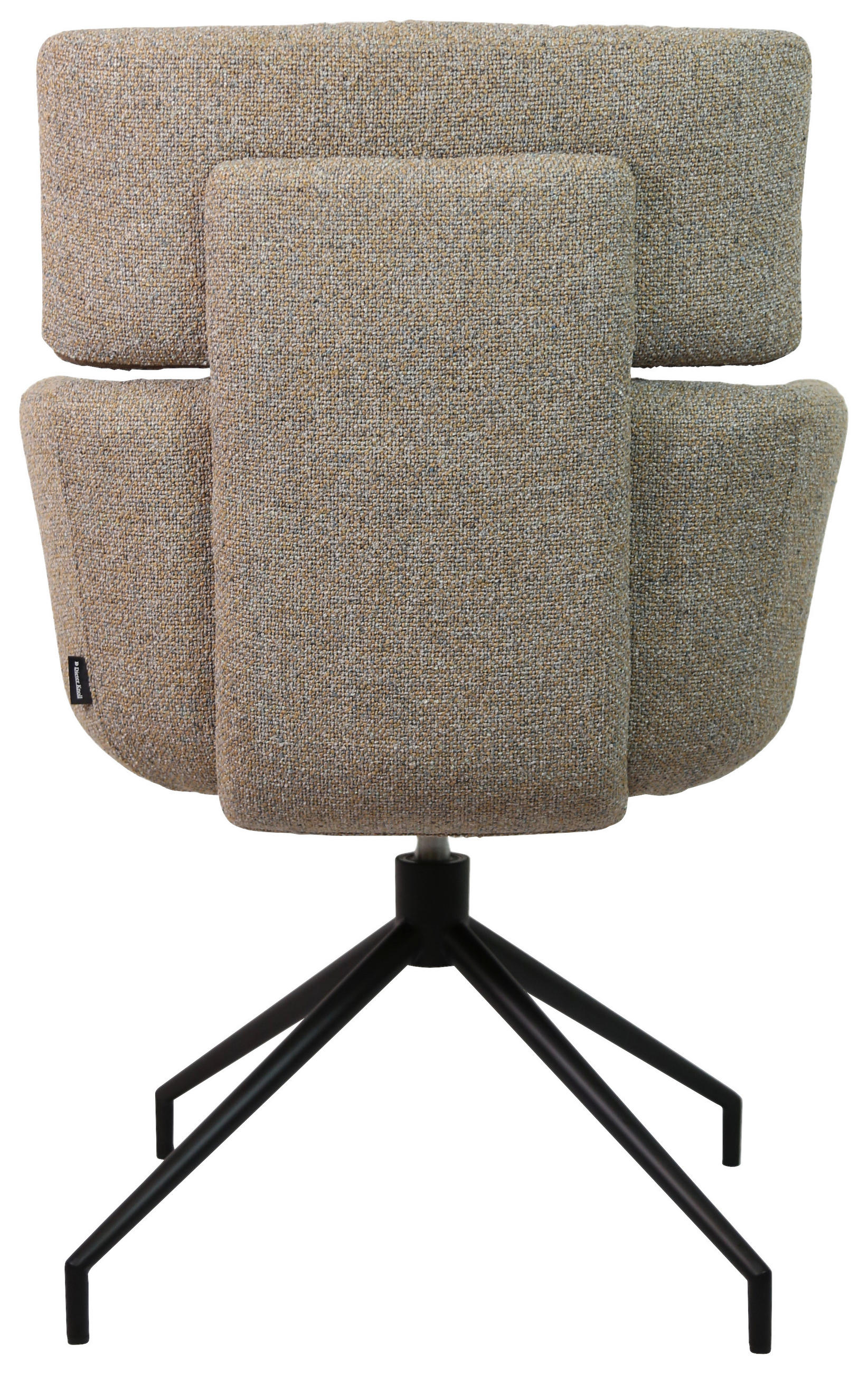 Thumbnail - Dieter Knoll Armlehnstuhl, Grau, Schwarz, Metall, Textil, Drehkreuz, 62x92x65 cm, SGS-geprüft, Sitzfläche 360° drehbar, ...