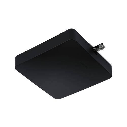 SCHIENENSYSTEM-EINSPEISER URail 22,7/4,8 cm   - Schwarz, Basics, Kunststoff (22,7/4,8cm) - Paulmann