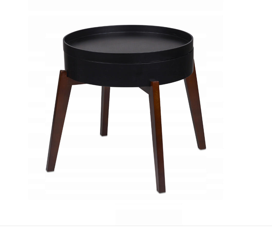 POMOĆNI STOČIĆ   - braon/crna, Osnovno, drvo/prirodni materijali (45cm)