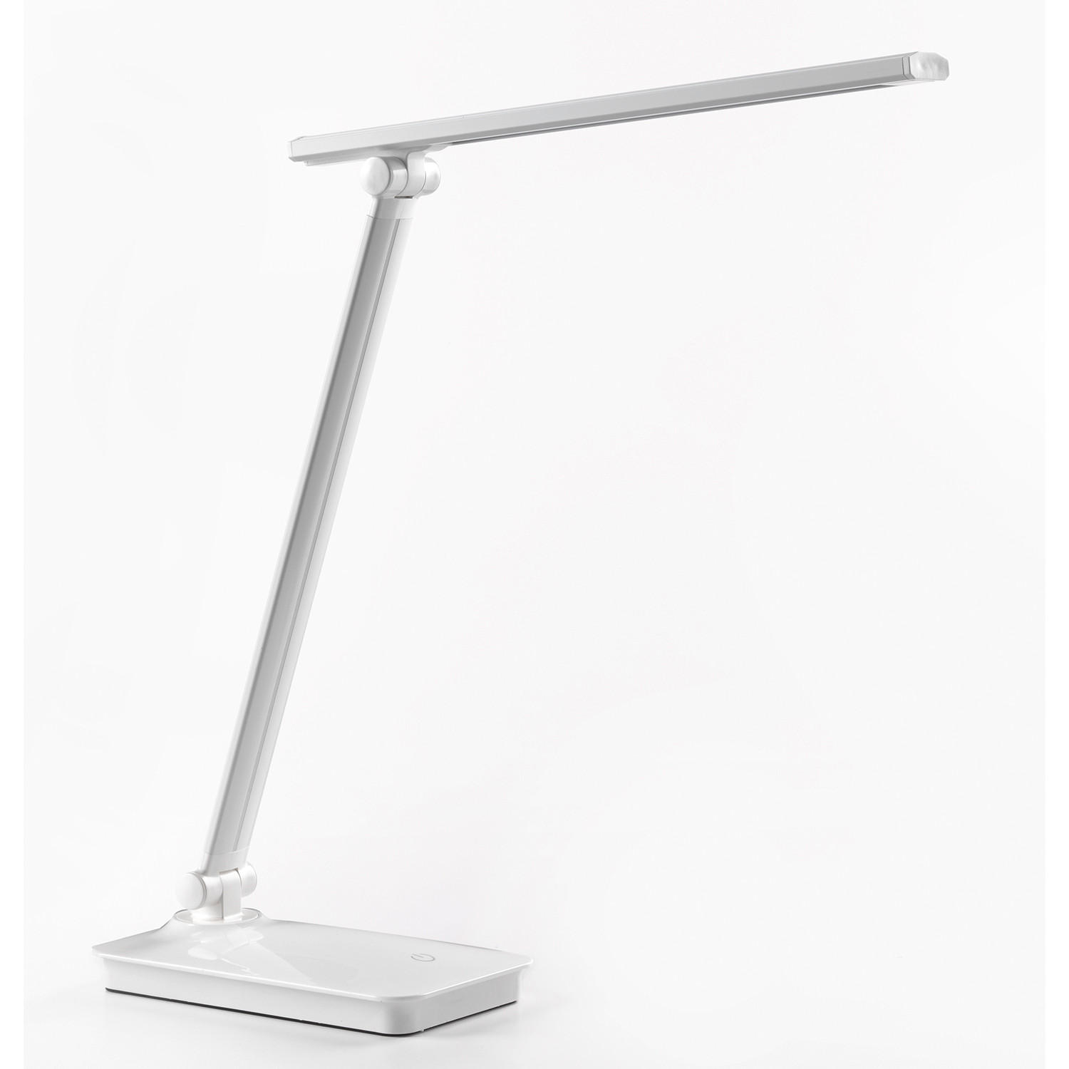 LED-SCHREIBTISCHLEUCHTE 29/17/27 cm   - Weiß Hochglanz/Weiß, Design, Kunststoff/Metall (29/17/27cm)