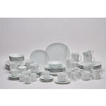 KOMBISERVICE Grau, Weiß, Sandfarben, Beige Concerto 62-teilig 6 Personen  - Sandfarben/Beige, Basics, Keramik - Novel