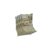 SESSELAUFLAGENSET Floral  - Dunkelgrün/Hellgrün, Basics, Textil (50/7/100cm)