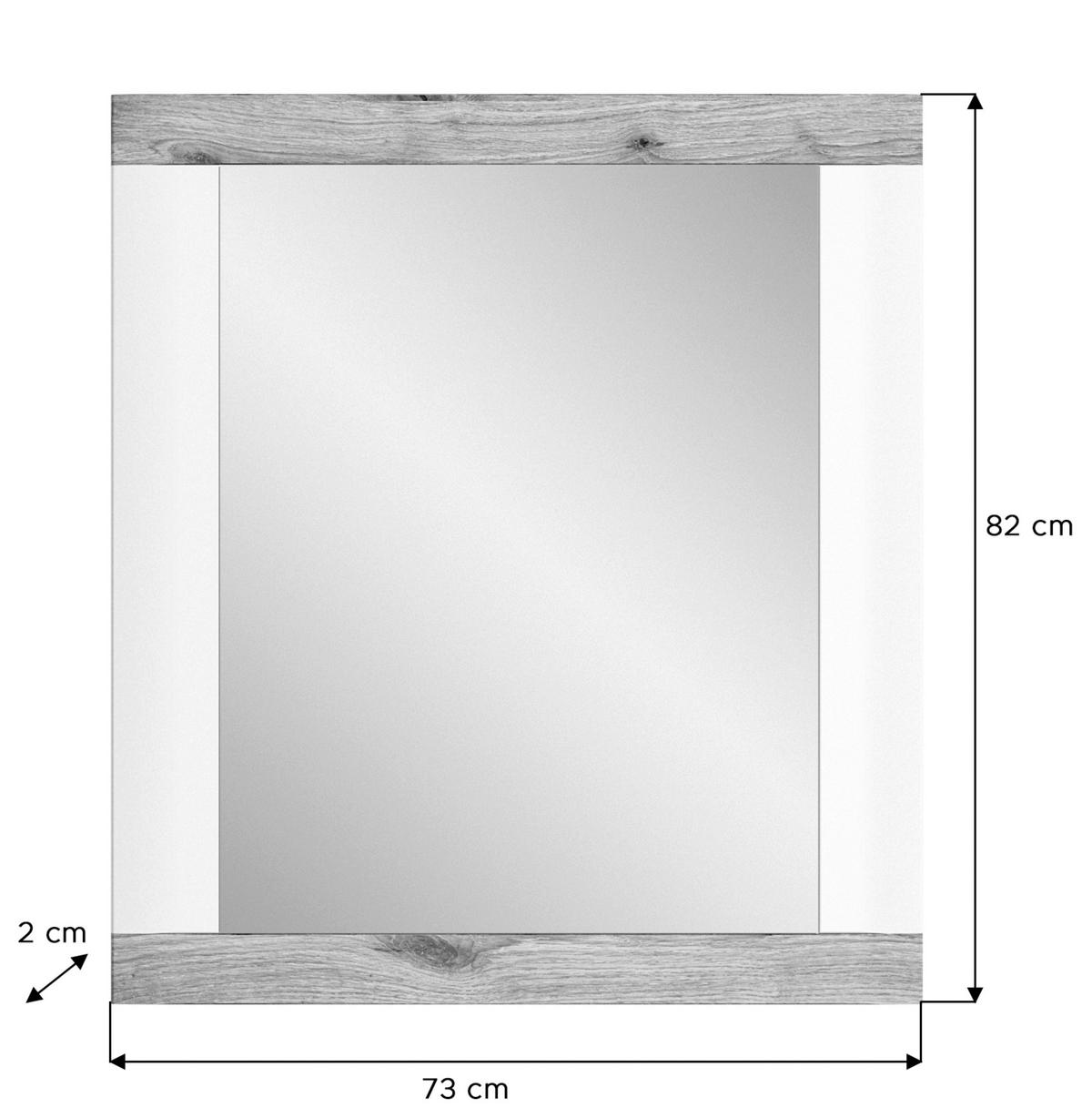 SPIEGEL 73/82/2 cm    in rechteckig  - KONVENTIONELL, Glas/Holzwerkstoff (73/82/2cm) - MID.YOU