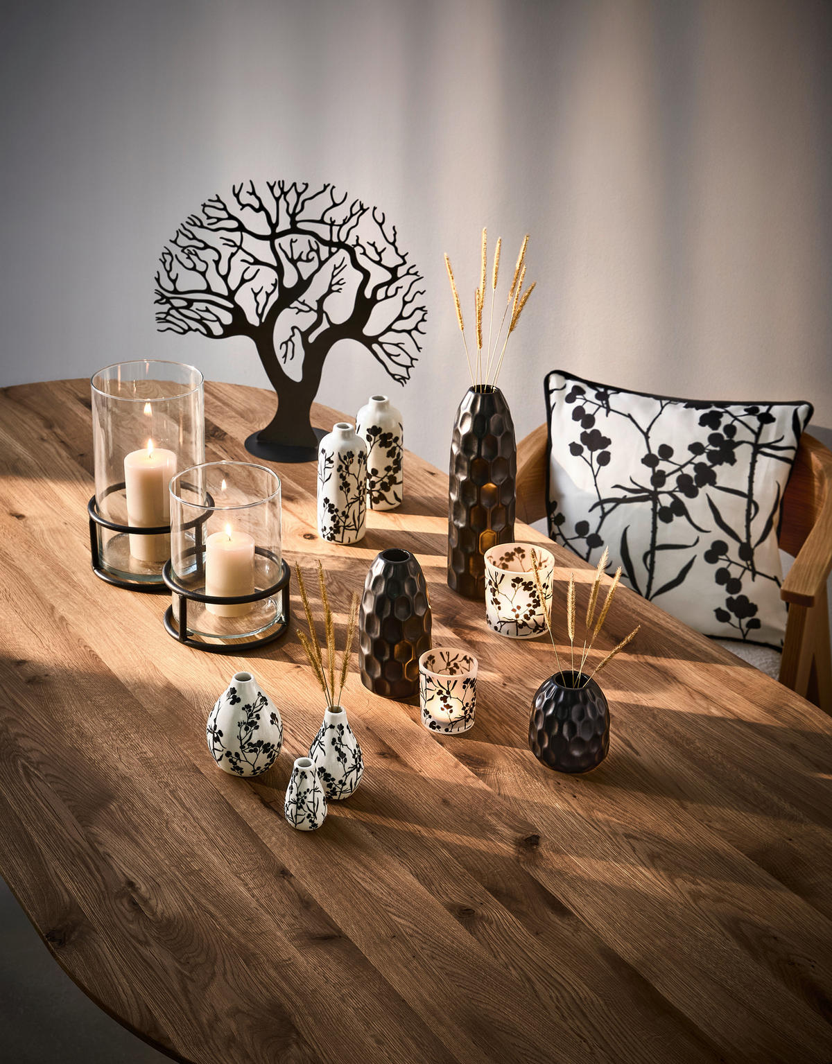 VASE  - Schwarz, Basics, Keramik (9/18,8cm) - Boltze Home