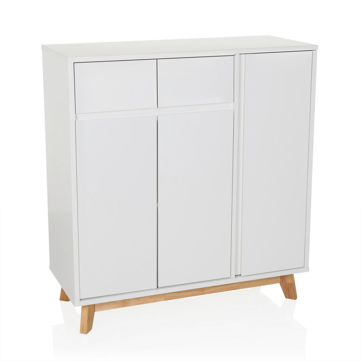 KOMODA, bílá, 80/85/34 cm - bílá, Moderní, dřevo/kompozitní dřevo (80/85/34cm) - MID.YOU