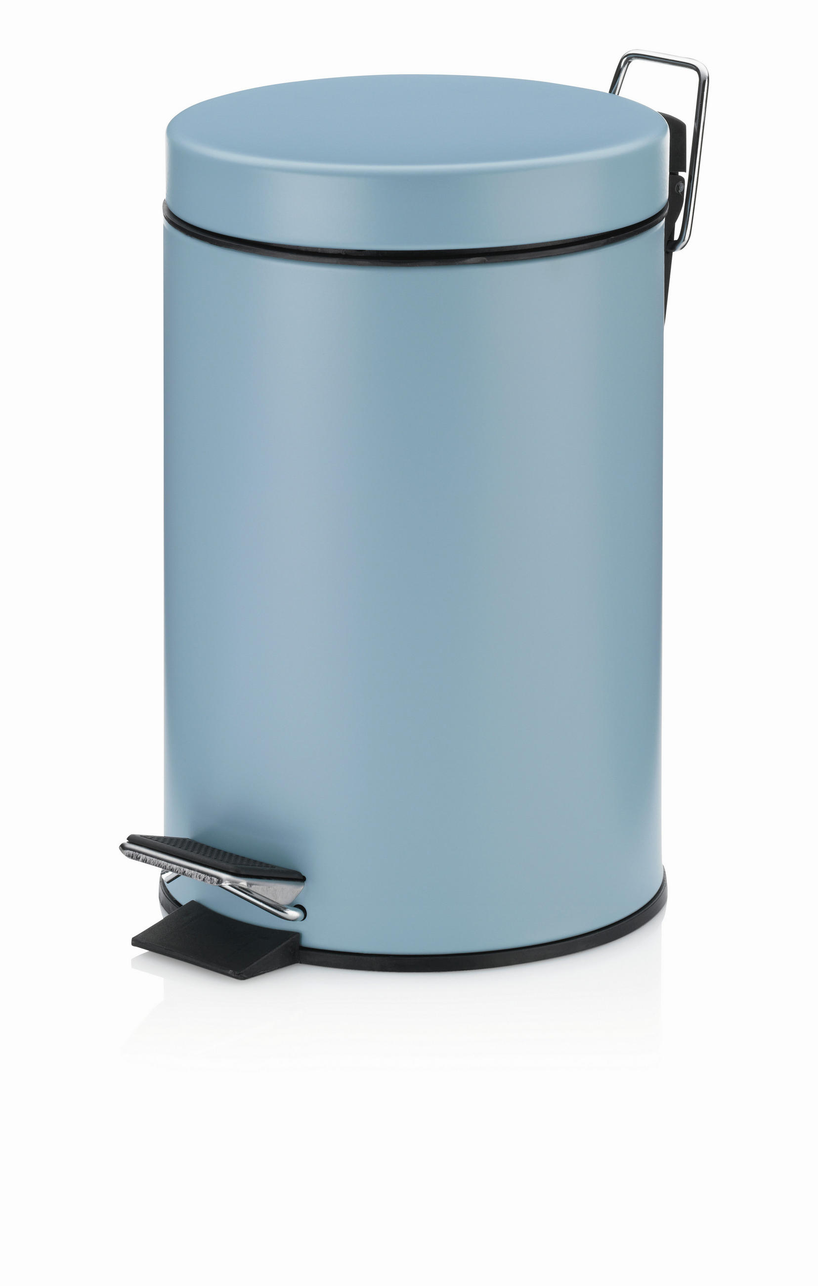 KOSMETIKEIMER MONACO 3 L  - Schwarz/Hellblau, Basics, Kunststoff/Metall (17/26cm) - Kela