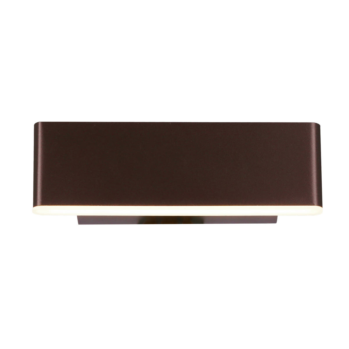 WANDLEUCHTE 21/7/6 cm   - Braun, Design, Kunststoff/Metall (21/7/6cm)