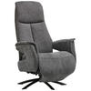 RELAXSESSEL in Textil Anthrazit  - Anthrazit/Schwarz, Design, Textil/Metall (73/108/86cm) - Welnova