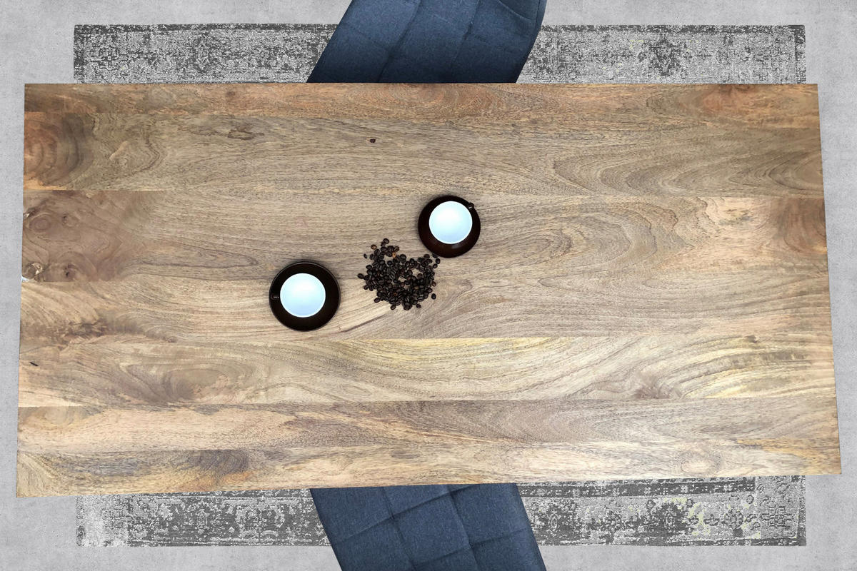 ESSTISCH 140/70/76 cm Echtholz  Holz rechteckig Naturfarben  - Naturfarben, MODERN, Holz (140/70/76cm) - MID.YOU