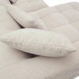 ECKSOFA in Flachgewebe Hellbraun  170/280 cm  - Hellbraun/Schwarz, KONVENTIONELL, Kunststoff/Textil (170/280cm) - Carryhome