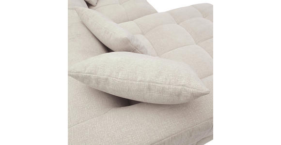 ECKSOFA in Flachgewebe Hellbraun 170/280 cm - Hellbraun/Schwarz, KONVENTIONELL, Kunststoff/Textil (170/280cm) - Carryhome
