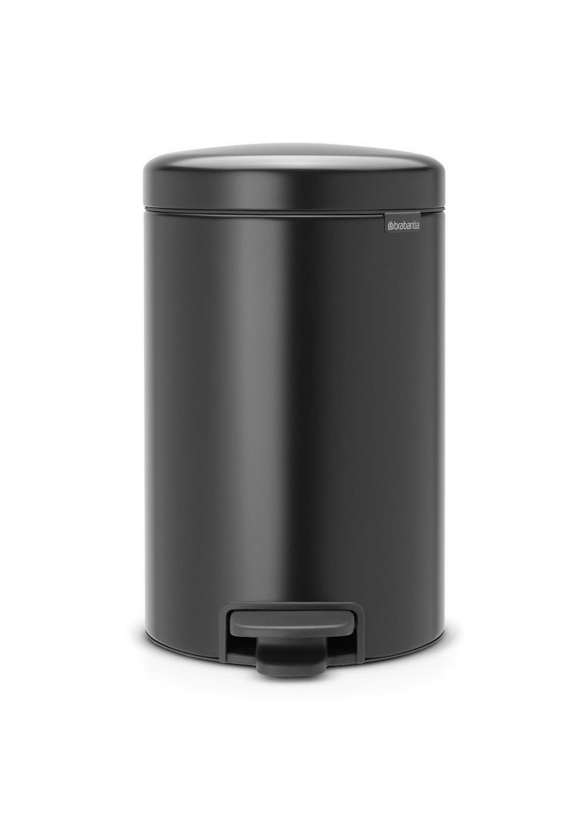 ABFALLEIMER 12 l  Metall  - Schwarz, Design, Kunststoff/Metall (25,1/41,1/33,8cm) - Brabantia