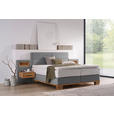 BOXSPRINGBETT 160/200 cm in Eichefarben, Hellgrau - Eichefarben/Hellgrau, Natur, Holz/Textil (160/200cm) - Valnatura