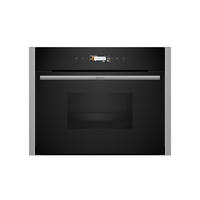 EINBAUDAMPFGARER C24DR1XN0  - Edelstahlfarben/Schwarz, Basics, Glas/Metall (59,6/45,5/54,8cm) - Neff