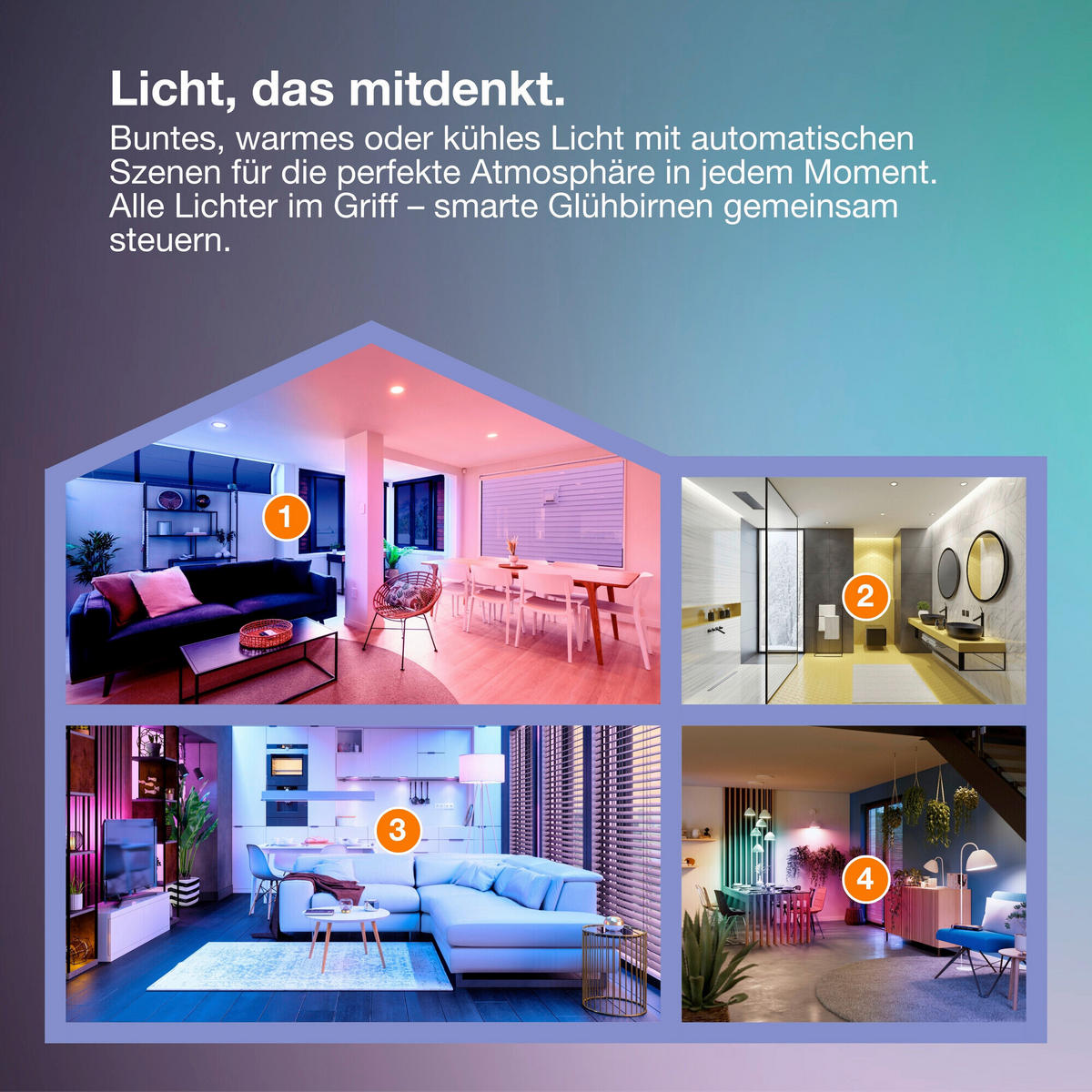 LED-LEUCHTMITTEL GU10 4,7 W 350 lm  - Silberfarben, Basics, Glas (5/5,4cm) - Osram