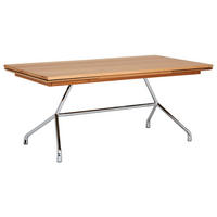 ESSTISCH in Holz, Metall 180-280/95/77 cm  - Nussbaumfarben, Design, Holz/Metall (180-280/95/77cm) - Joop!