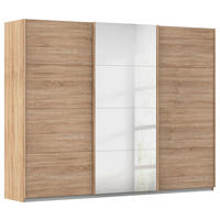 SCHWEBETÜRENSCHRANK 271/210/62 cm,  in Sonoma Eiche, 3 Tür(en)  - Sonoma Eiche, KONVENTIONELL, Holzwerkstoff/Metall (271/210/62cm) - Xora