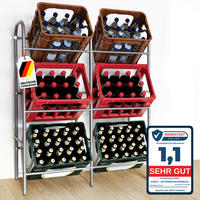 FLASCHENREGAL  - Silberfarben, Basics, Metall (96/115.5/32.5cm) - Floordirekt