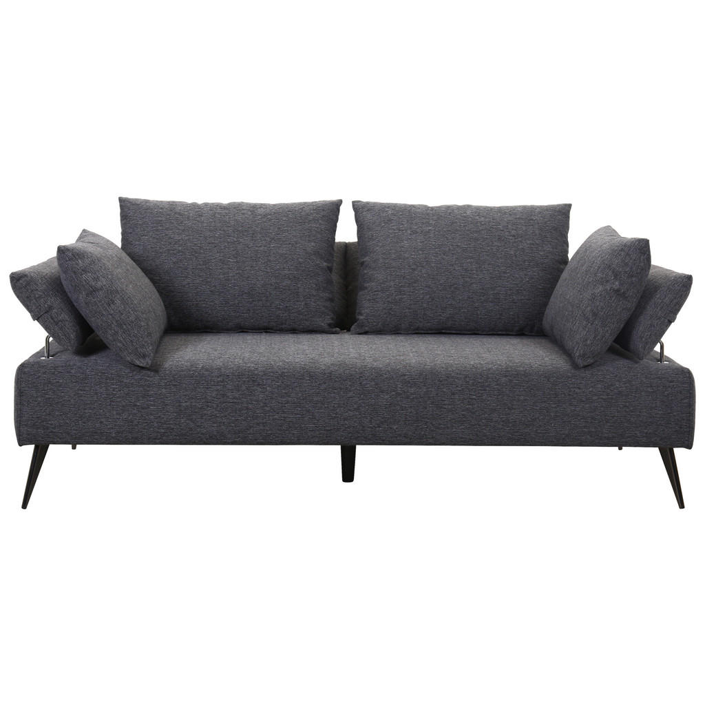 Thumbnail - Livetastic Schlafsofa, Dunkelgrau, Textil, 3-Sitzer, Füllung: Polyester, 207x85x90 cm, Relaxfunktion, Schlafen auf Sitzh...
