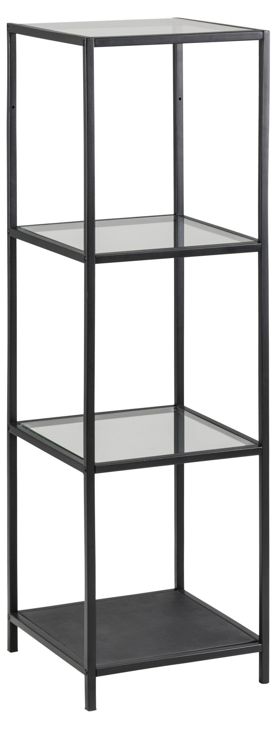 E-shop REGÁL, čierna, oceľ, 37/119,5/35 cm